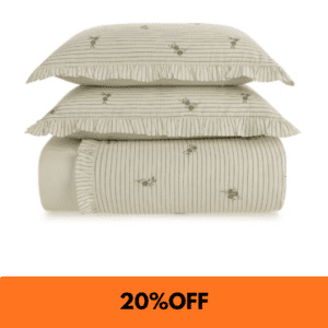 Jogo de Colcha Elise Bordado