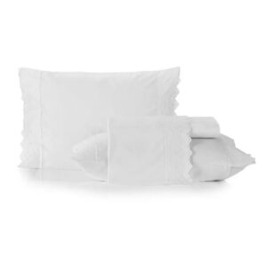 Jogo de Lençol Bordado Provence 100% Poliéster