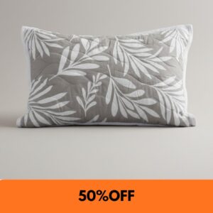 Porta Travesseiro Poliéster Garden White