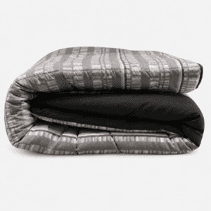 Edredom Casal Dupla Face Toque Acetinado Tonal Grey