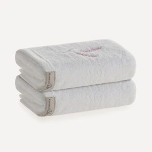 Kit 2 Toalhas de Lavabo Fio Penteado 100% Algodão Arabella