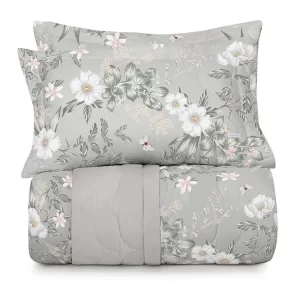 Jogo de Colcha Queen Florescência 300 Fios Cetim