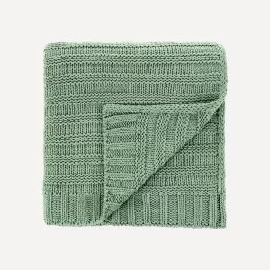 Manta em Tricot Salvia