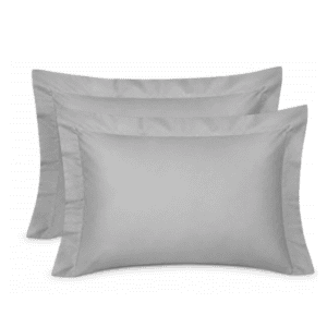 Kit 2 Fronhas King Satinée Algodão Egípcio 300 Fios Prata