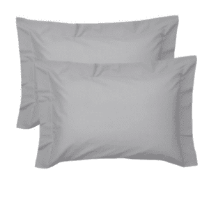 Kit 2 Fronhas King Vida Bela Algodão Egípcio Cinza